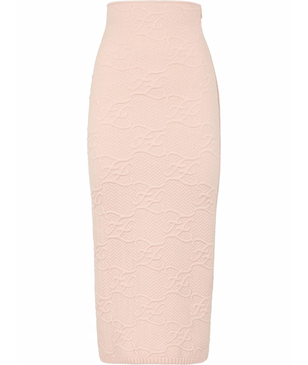 FENDI Розовая юбка миди, фото 10