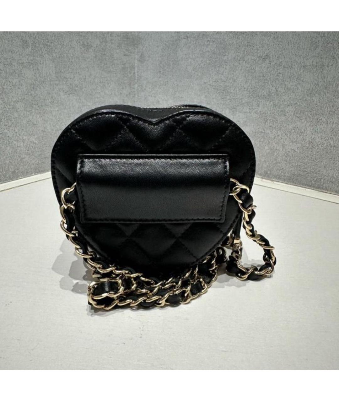 CHANEL Черная кожаная сумка через плечо, фото 3