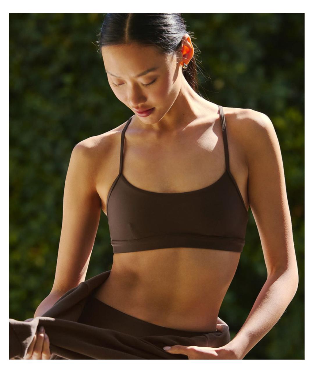 ALO YOGA Коричневая майка, фото 4