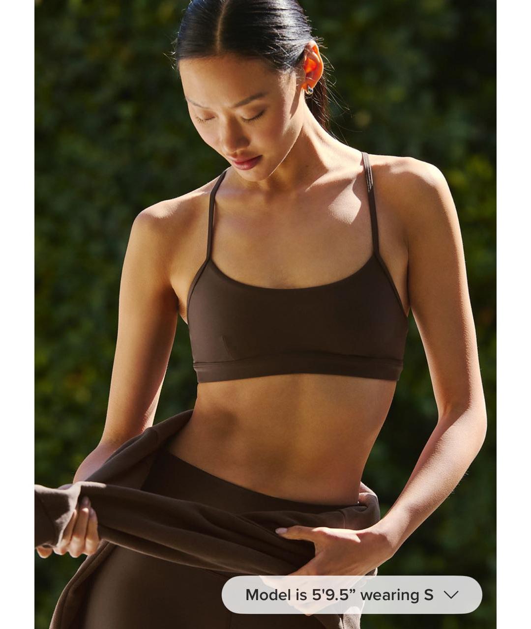 ALO YOGA Коричневая майка, фото 3