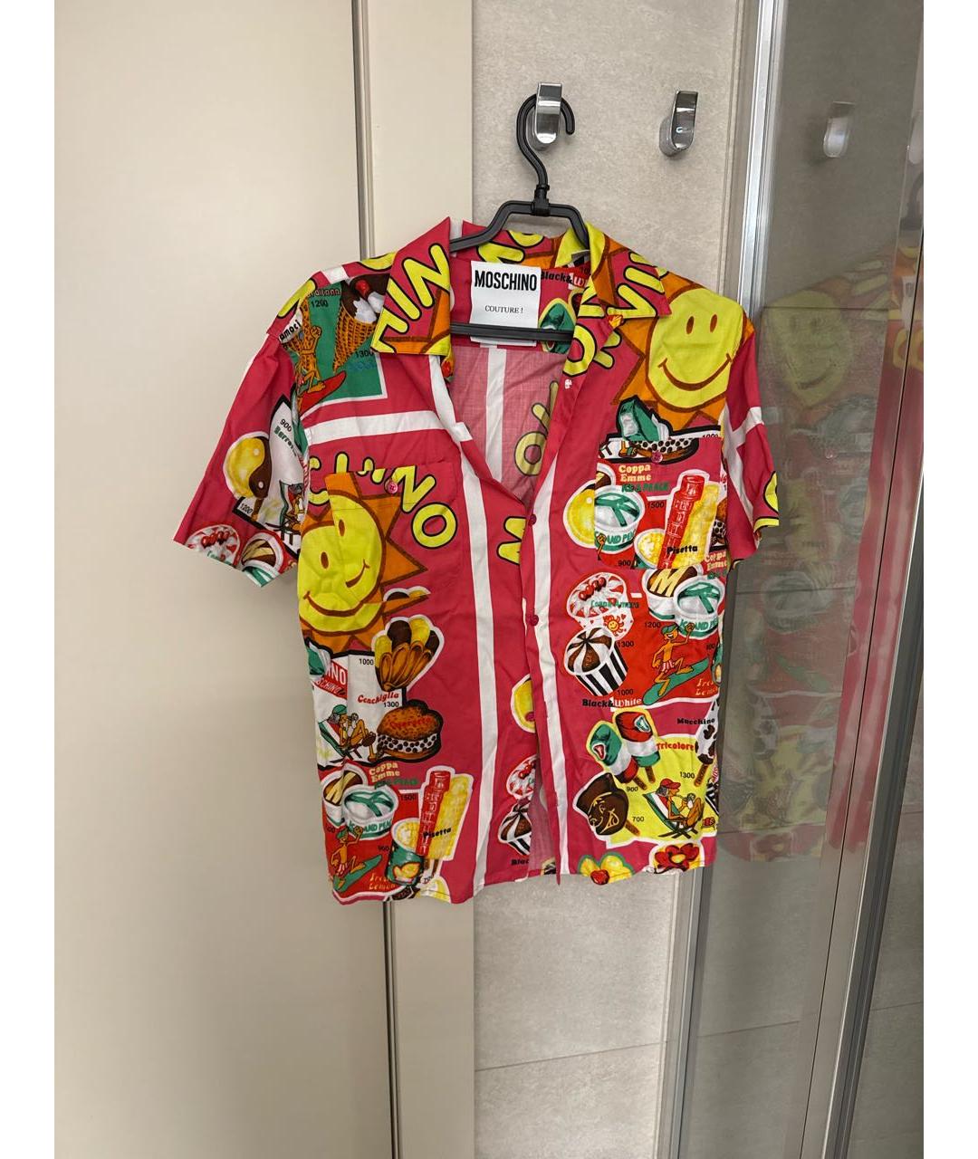 MOSCHINO Мульти хлопковая кэжуал рубашка, фото 5