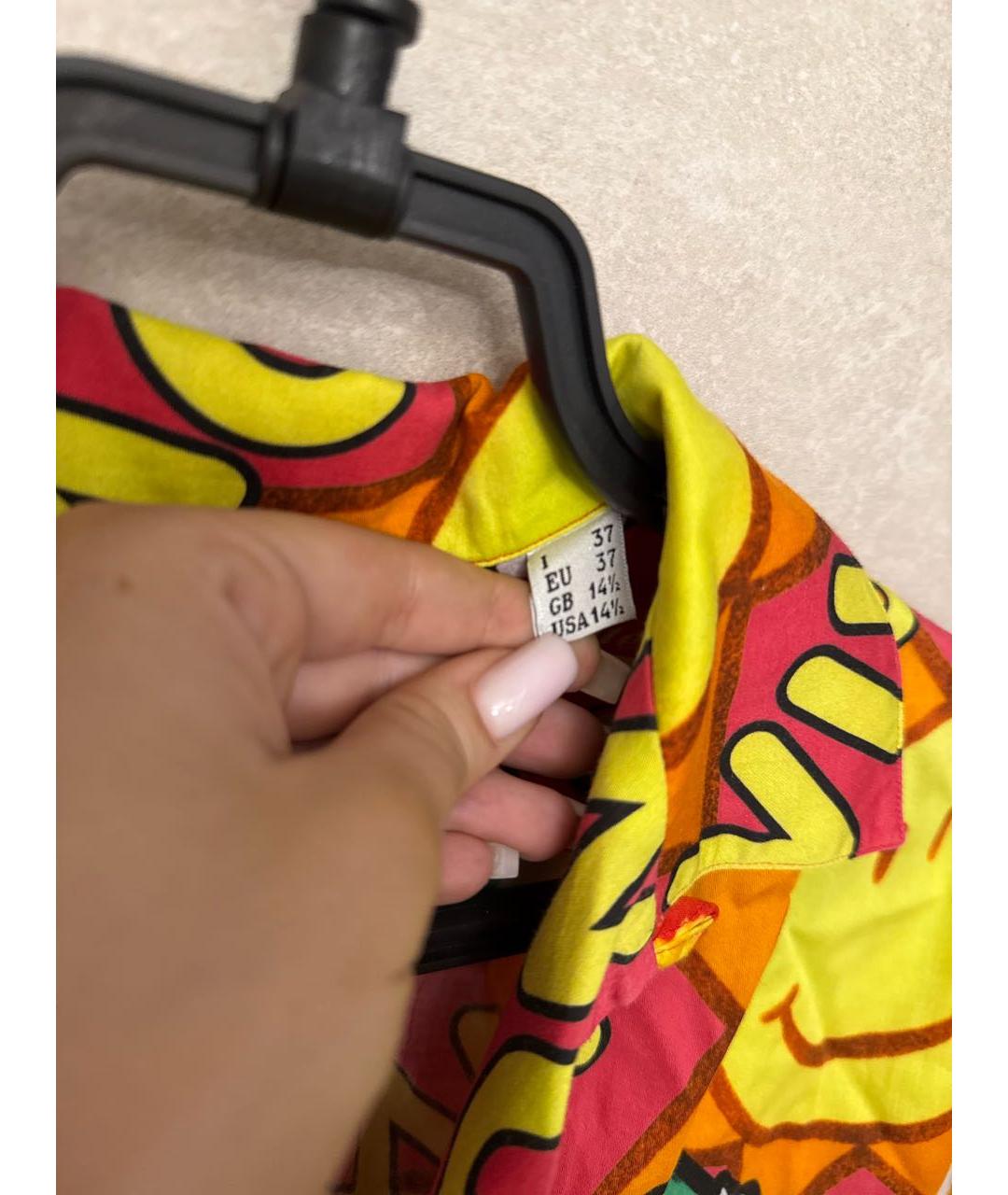 MOSCHINO Мульти хлопковая кэжуал рубашка, фото 4