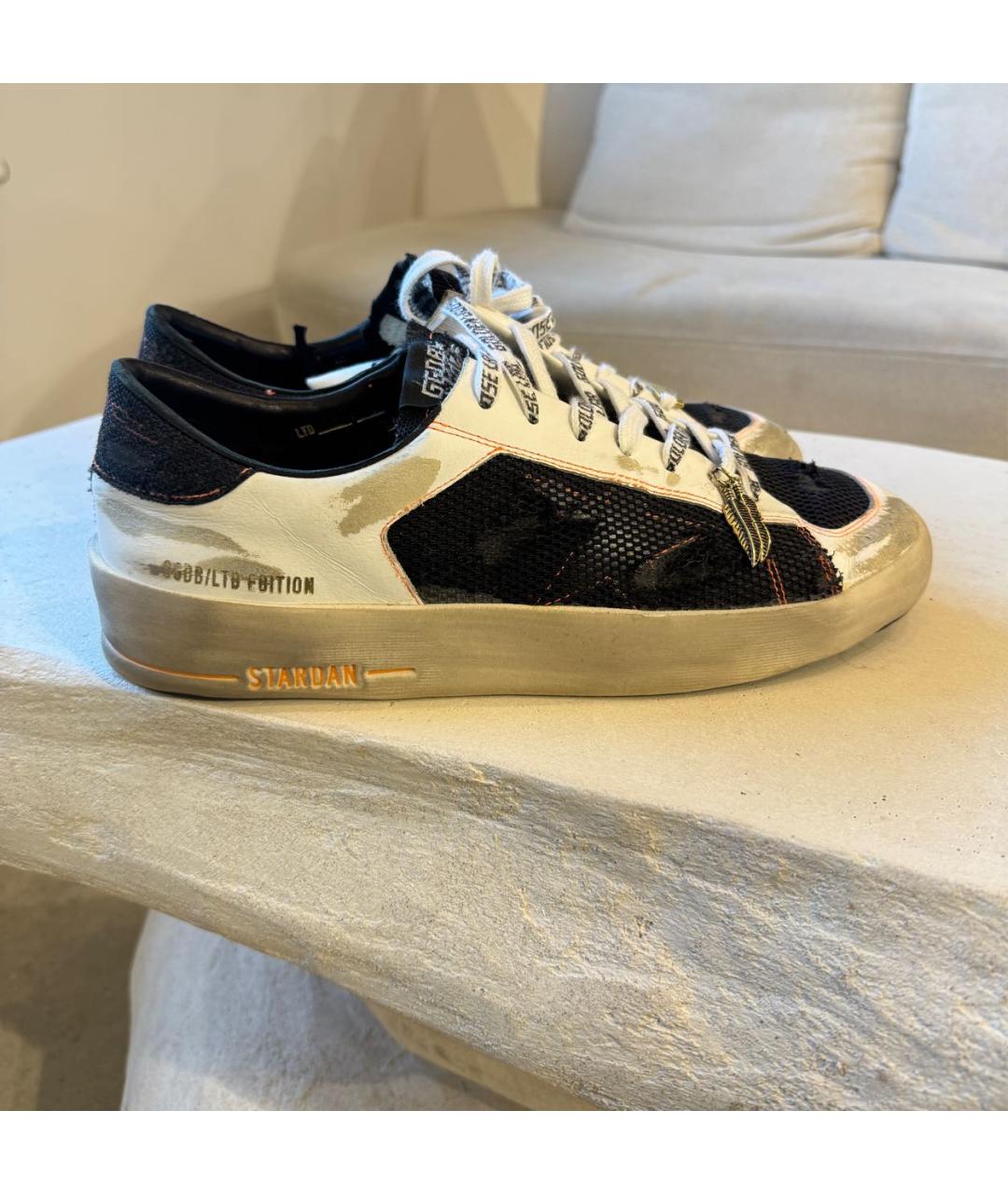 GOLDEN GOOSE DELUXE BRAND Белые кожаные низкие кроссовки / кеды, фото 5