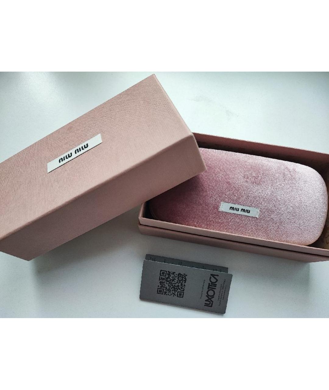 MIU MIU Черные металлические солнцезащитные очки, фото 4
