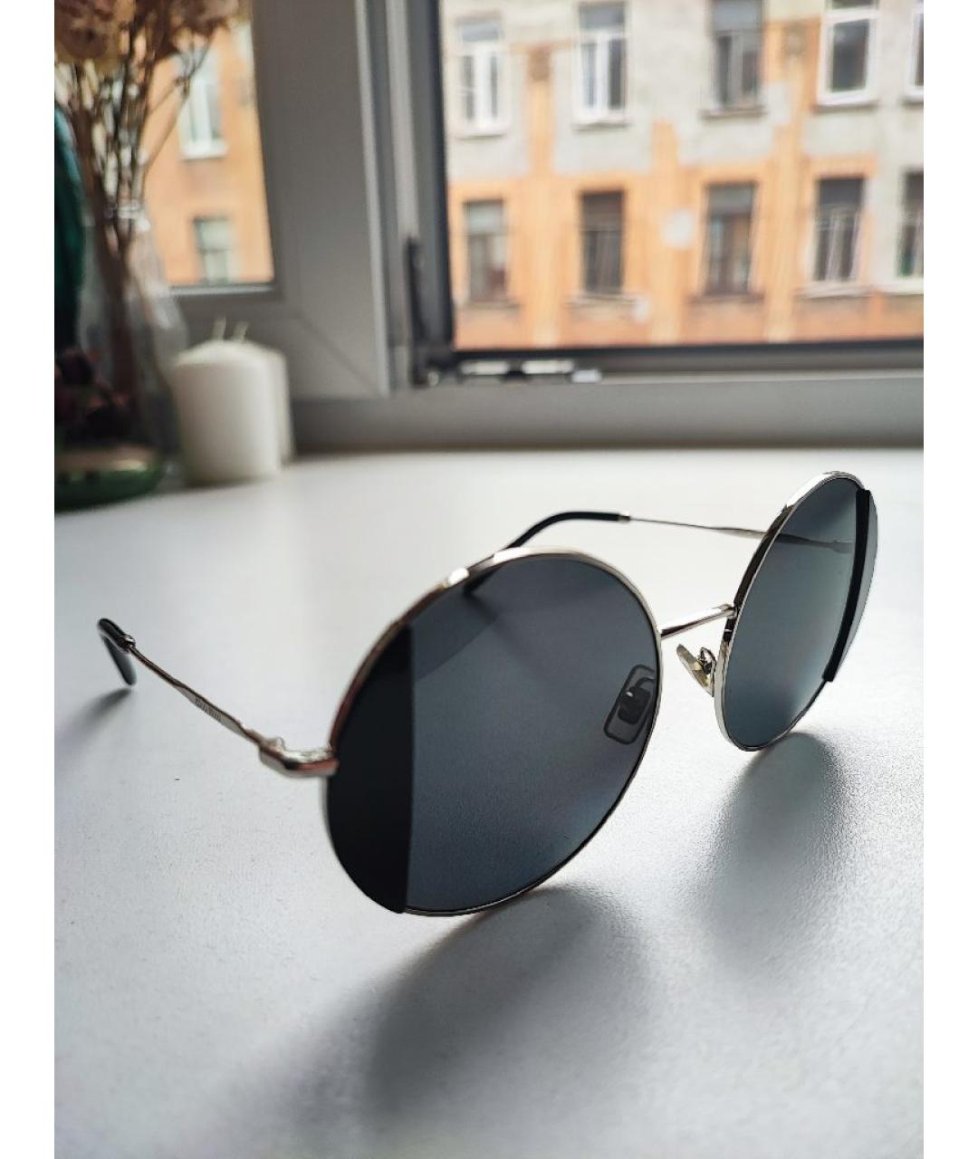 MIU MIU Черные металлические солнцезащитные очки, фото 2