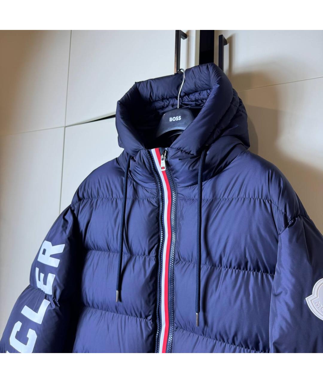 MONCLER Синий пуховик, фото 2