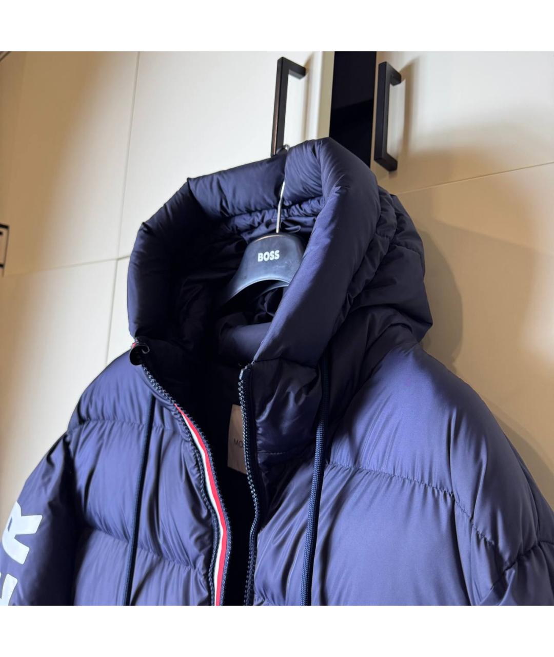 MONCLER Синий пуховик, фото 8