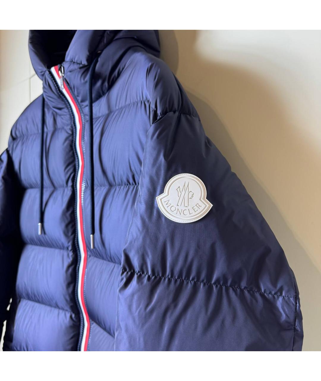 MONCLER Синий пуховик, фото 3