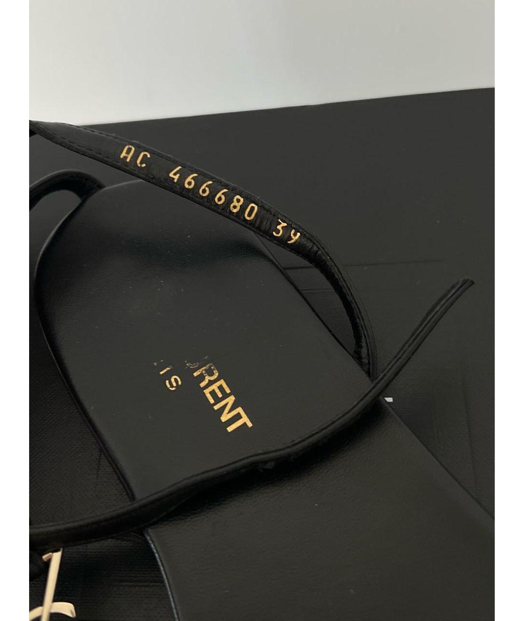 SAINT LAURENT Черные сандалии, фото 7