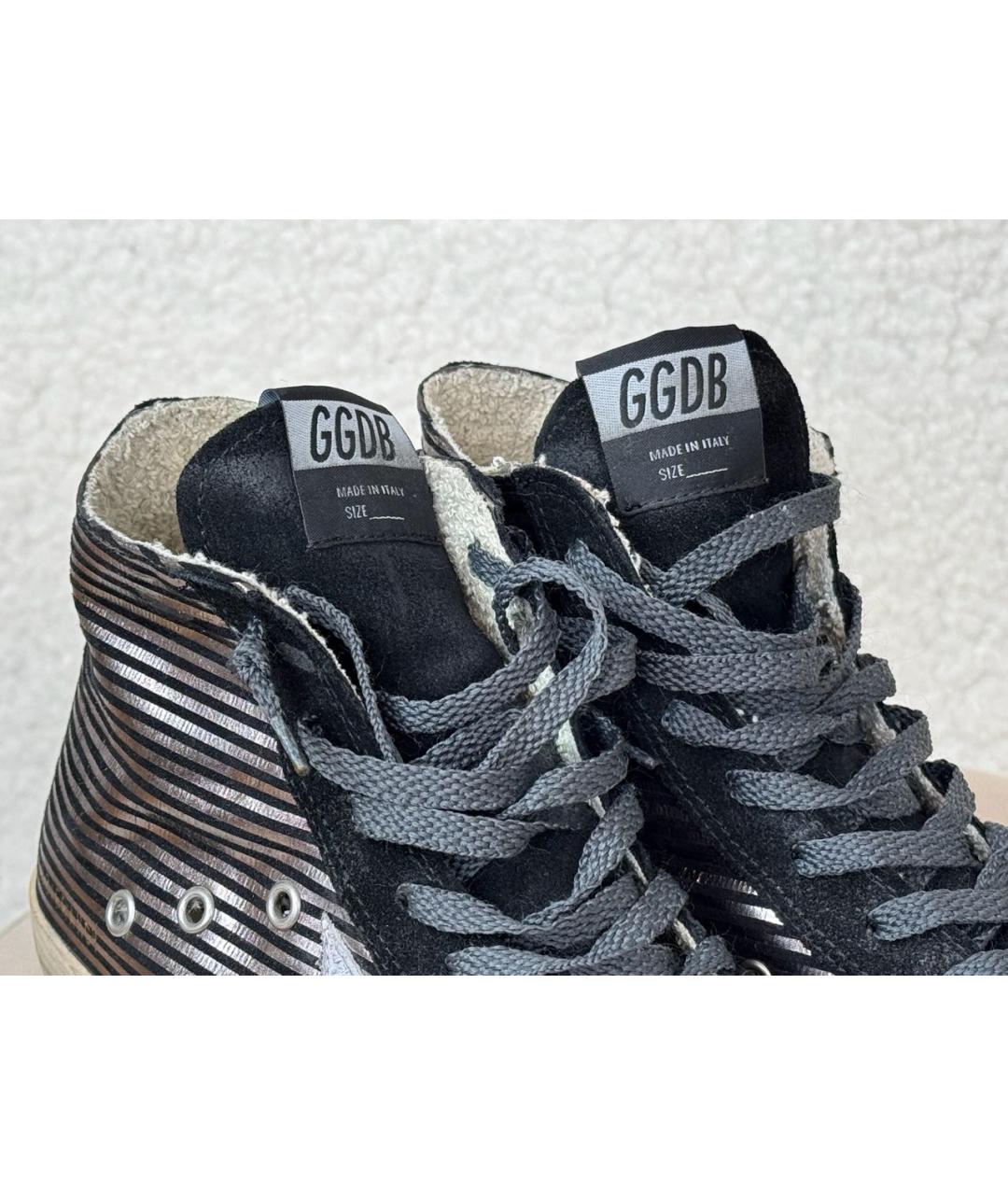 GOLDEN GOOSE DELUXE BRAND Черные кожаные кеды, фото 7