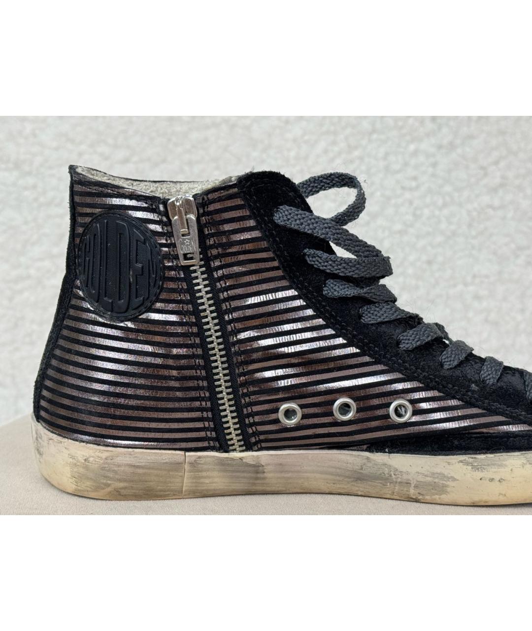 GOLDEN GOOSE DELUXE BRAND Черные кожаные кеды, фото 8
