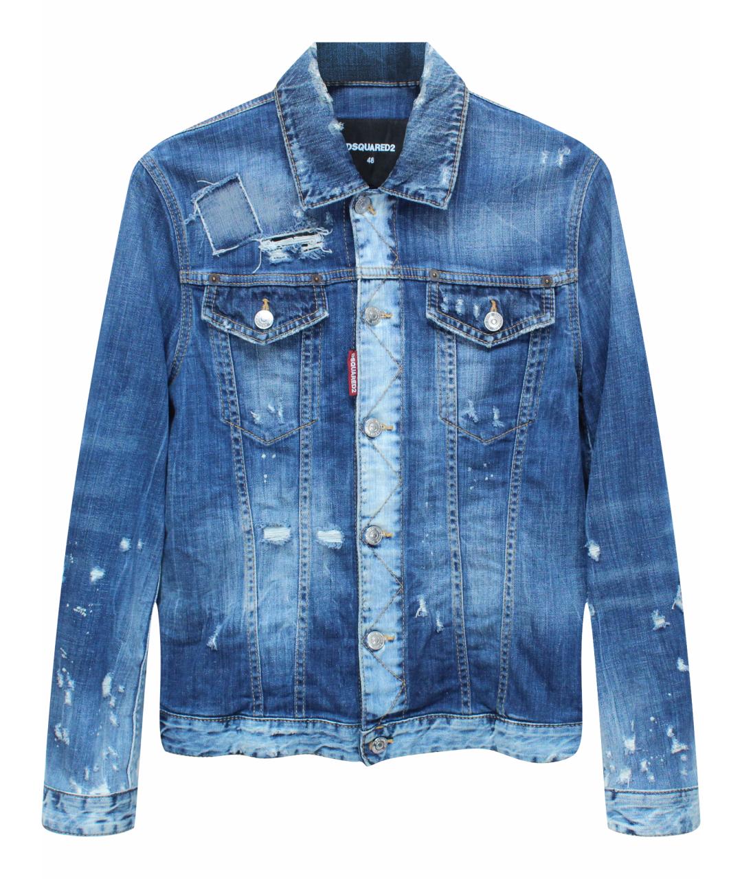 DSQUARED2 Голубая хлопковая куртка, фото 1