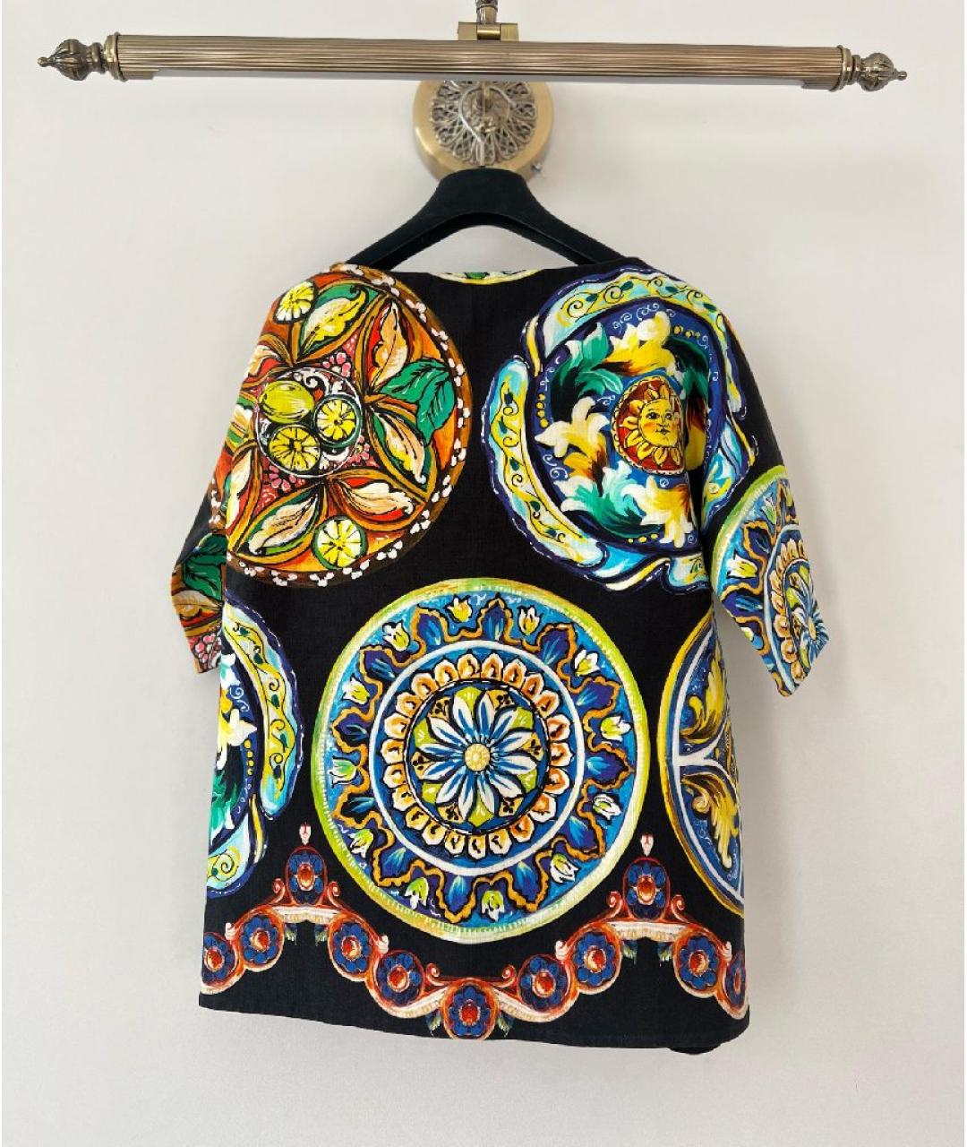 DOLCE&GABBANA Мульти хлопковая футболка, фото 2