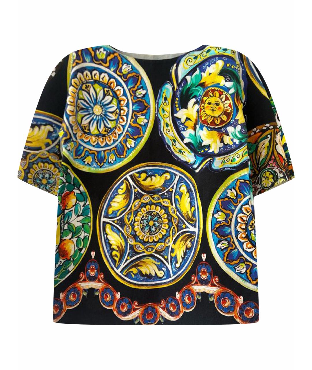 DOLCE&GABBANA Мульти хлопковая футболка, фото 1