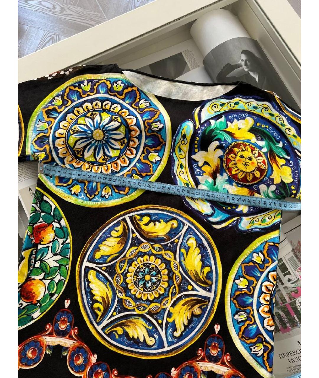DOLCE&GABBANA Мульти хлопковая футболка, фото 5