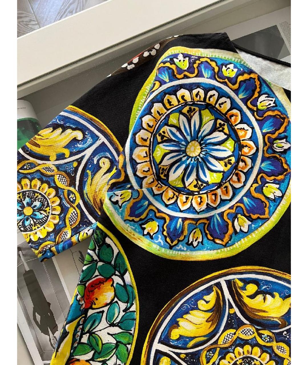 DOLCE&GABBANA Мульти хлопковая футболка, фото 9