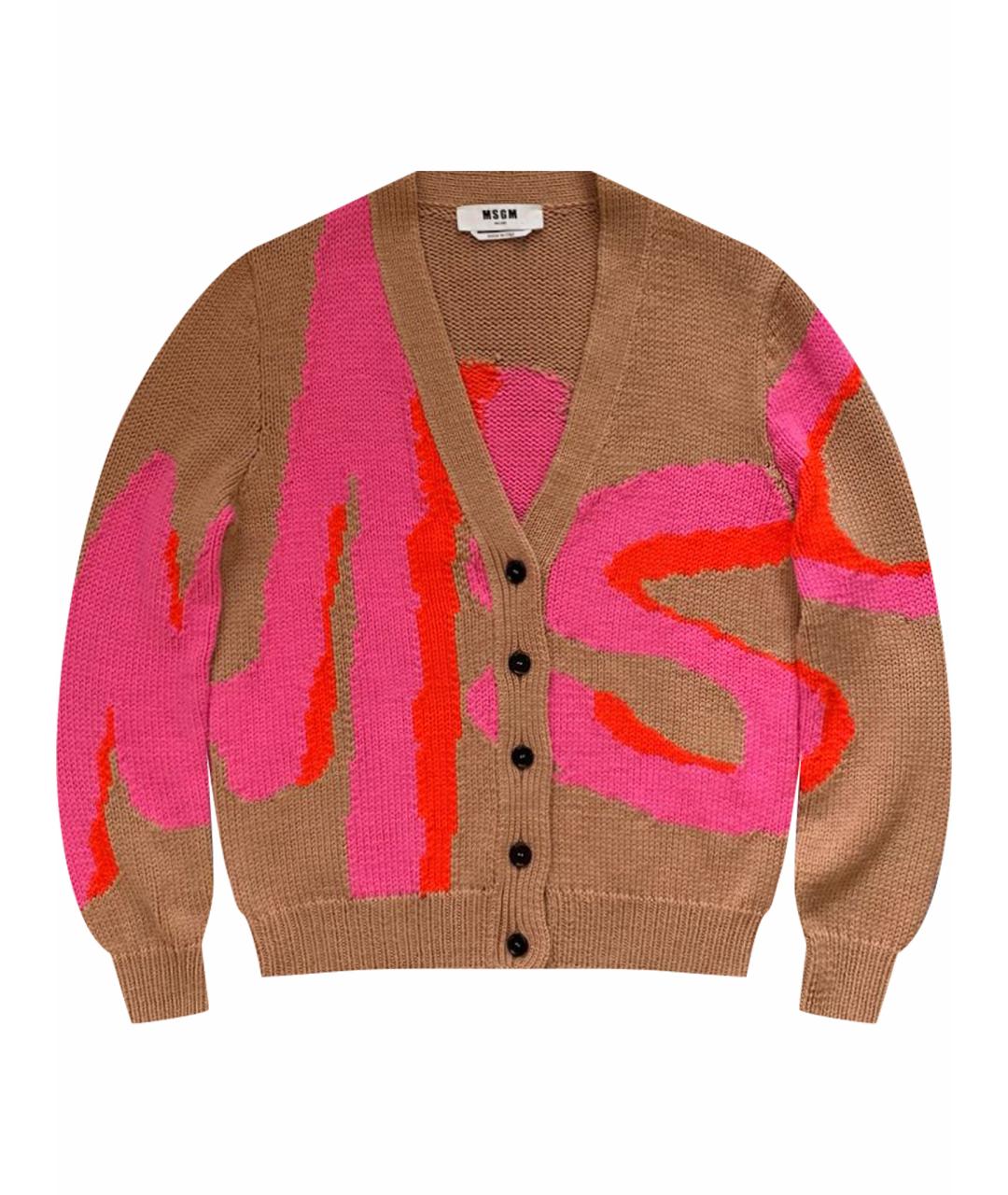 MSGM Мульти шерстяной кардиган, фото 1