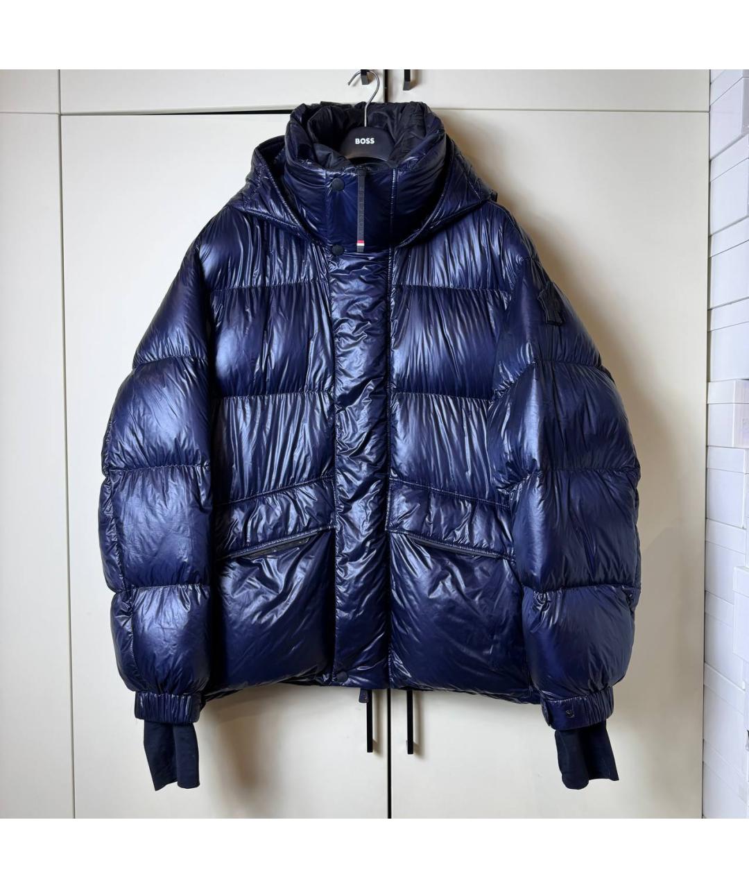 MONCLER Синий пуховик, фото 2