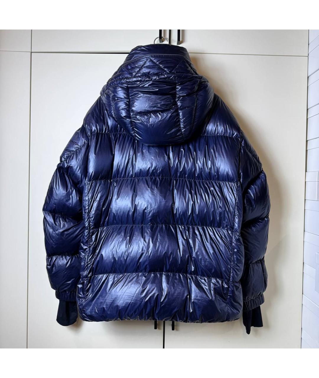 MONCLER Синий пуховик, фото 3