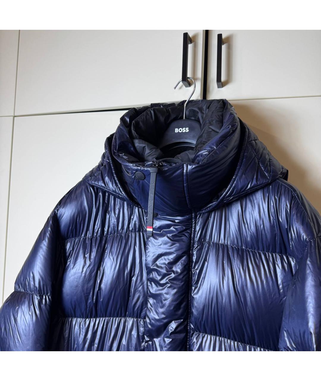 MONCLER Синий пуховик, фото 9
