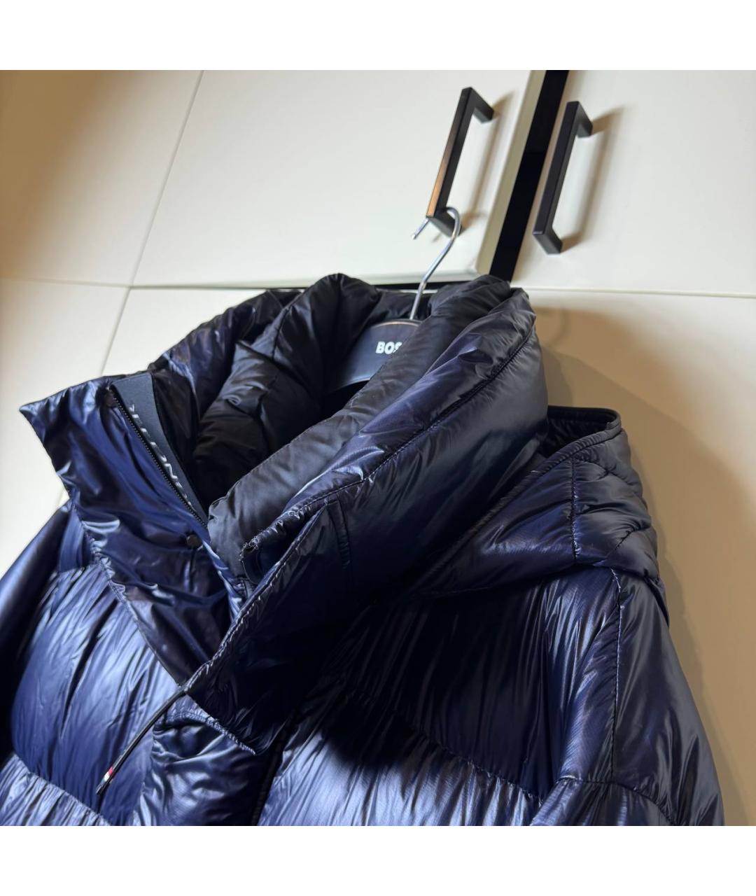 MONCLER Синий пуховик, фото 6