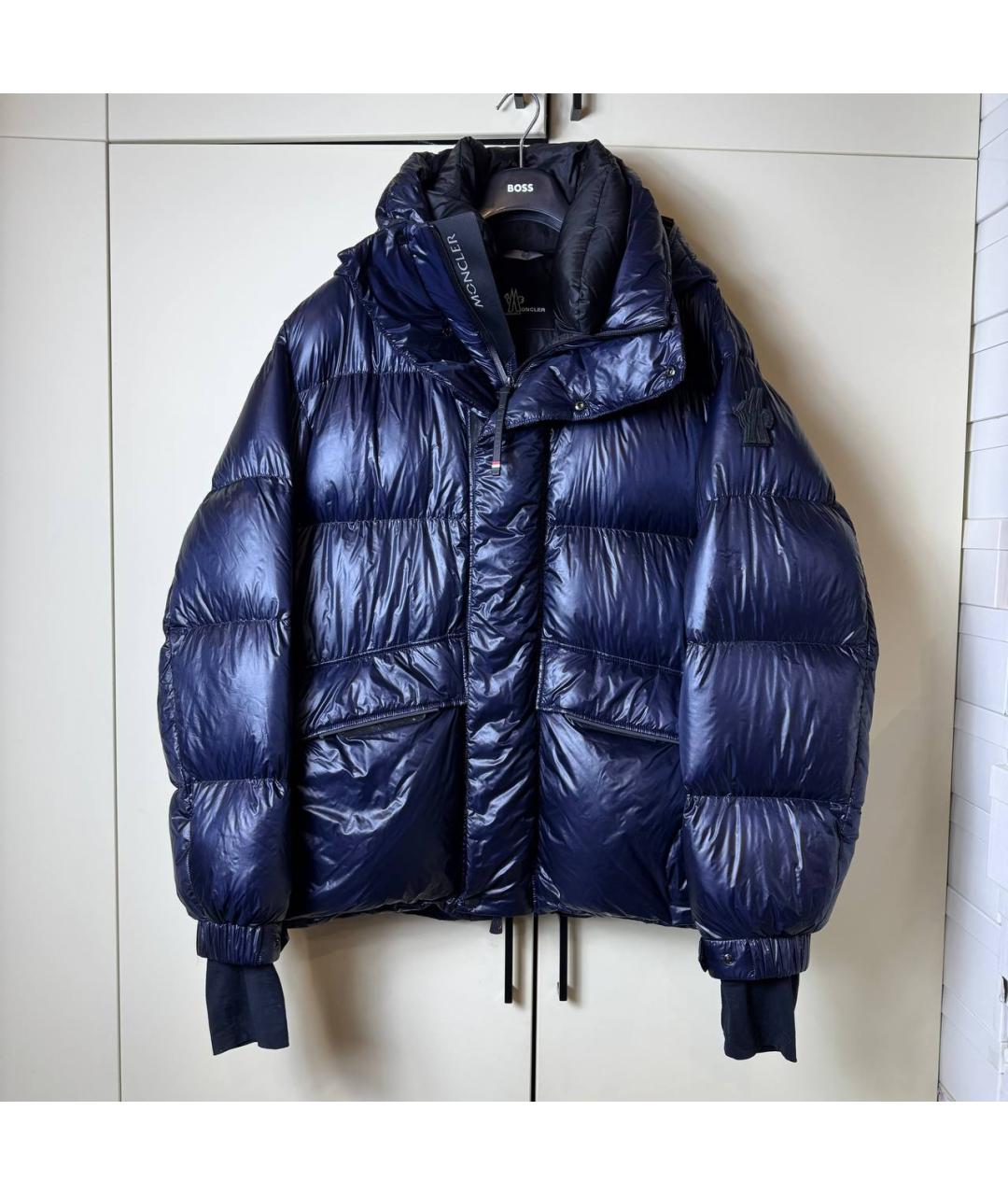 MONCLER Синий пуховик, фото 10