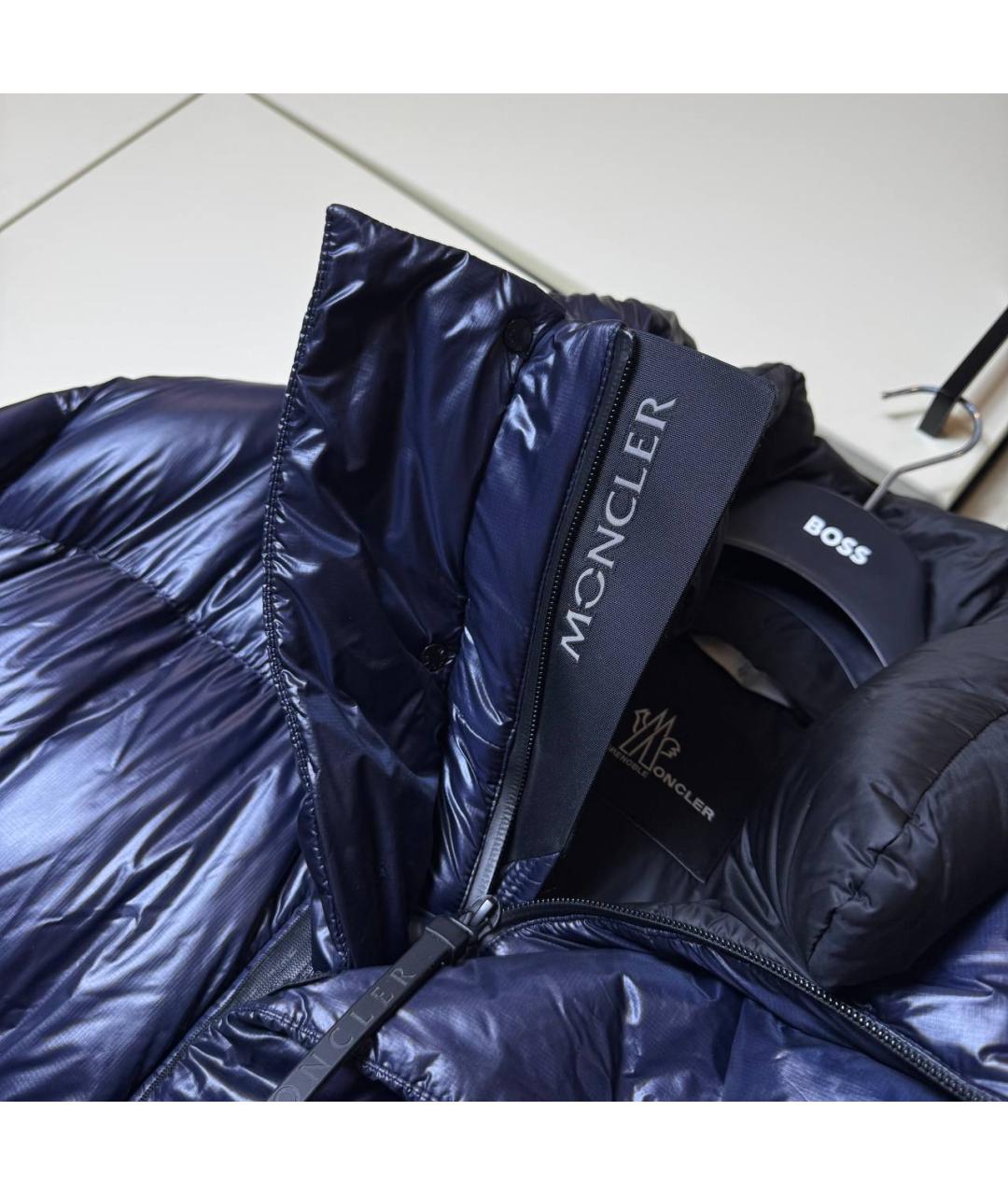 MONCLER Синий пуховик, фото 5