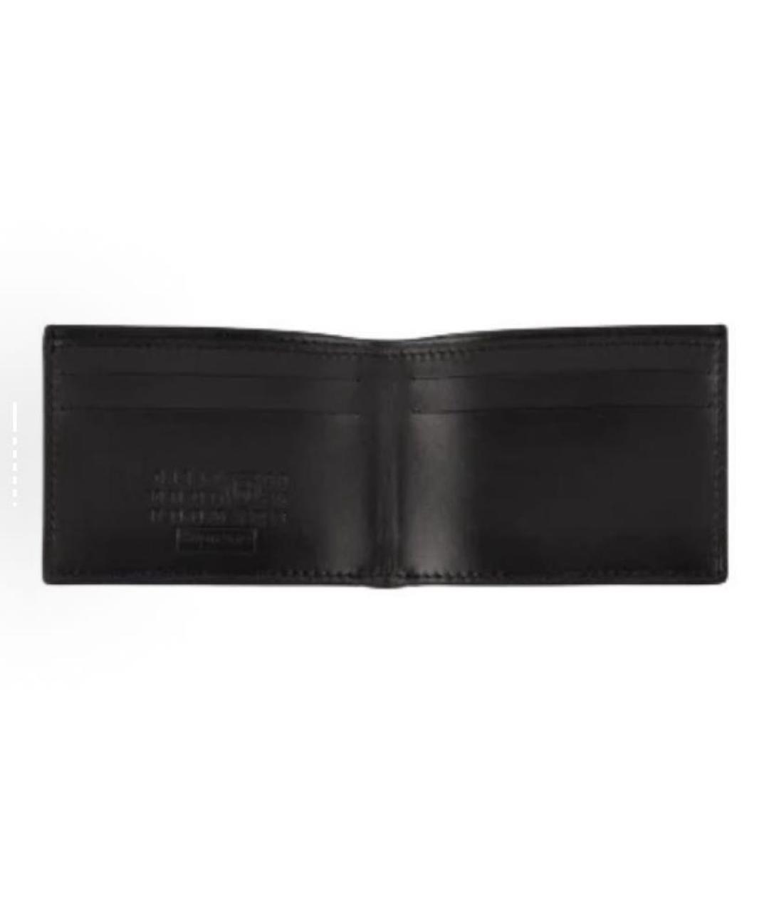 MM6 MAISON MARGIELA Черный кожаный кошелек, фото 4