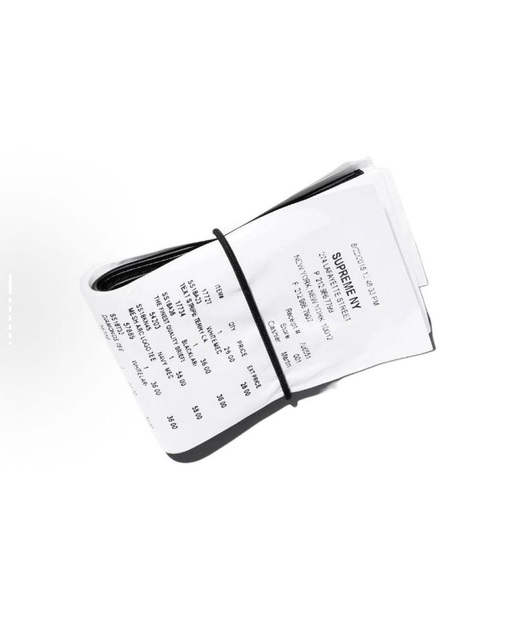 MM6 MAISON MARGIELA Черный кожаный кошелек, фото 2