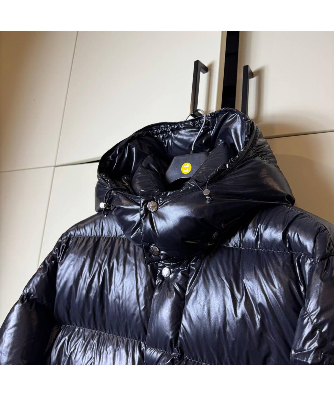 MONCLER Черный пуховик, фото 5