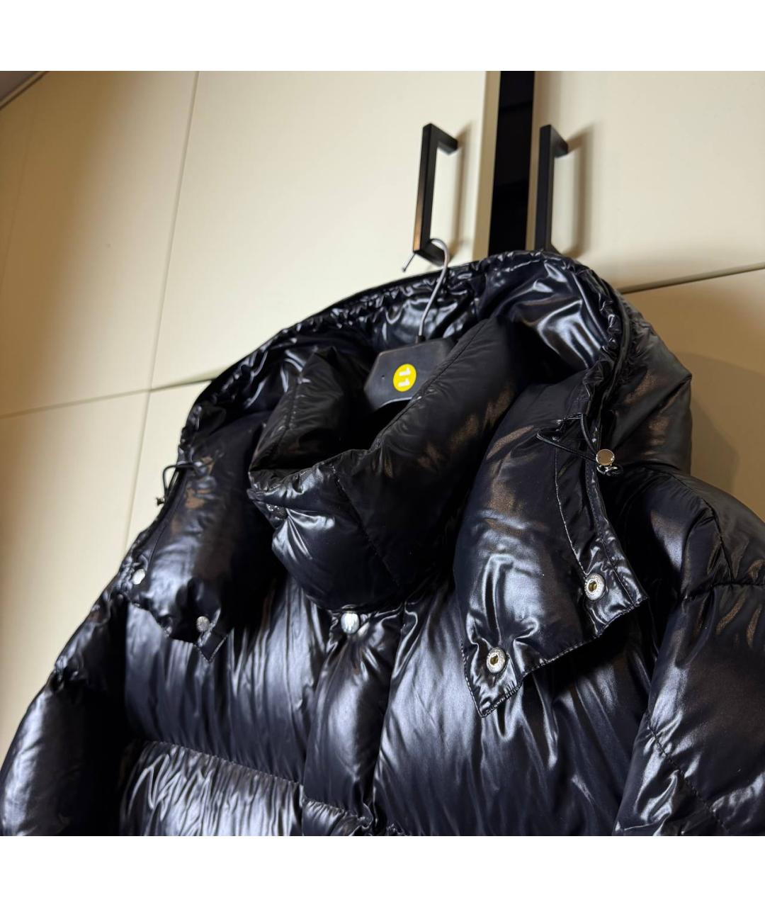 MONCLER Черный пуховик, фото 3