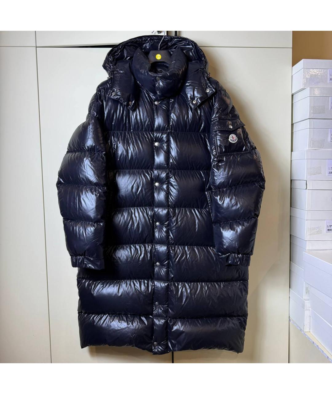 MONCLER Черный пуховик, фото 10