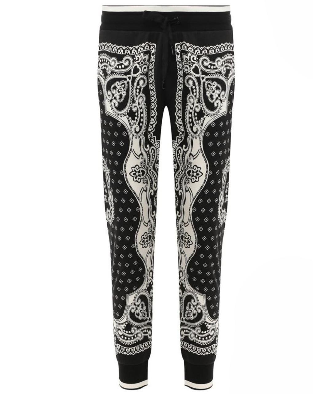 DOLCE&GABBANA Черные хлопко-эластановые повседневные брюки, фото 1