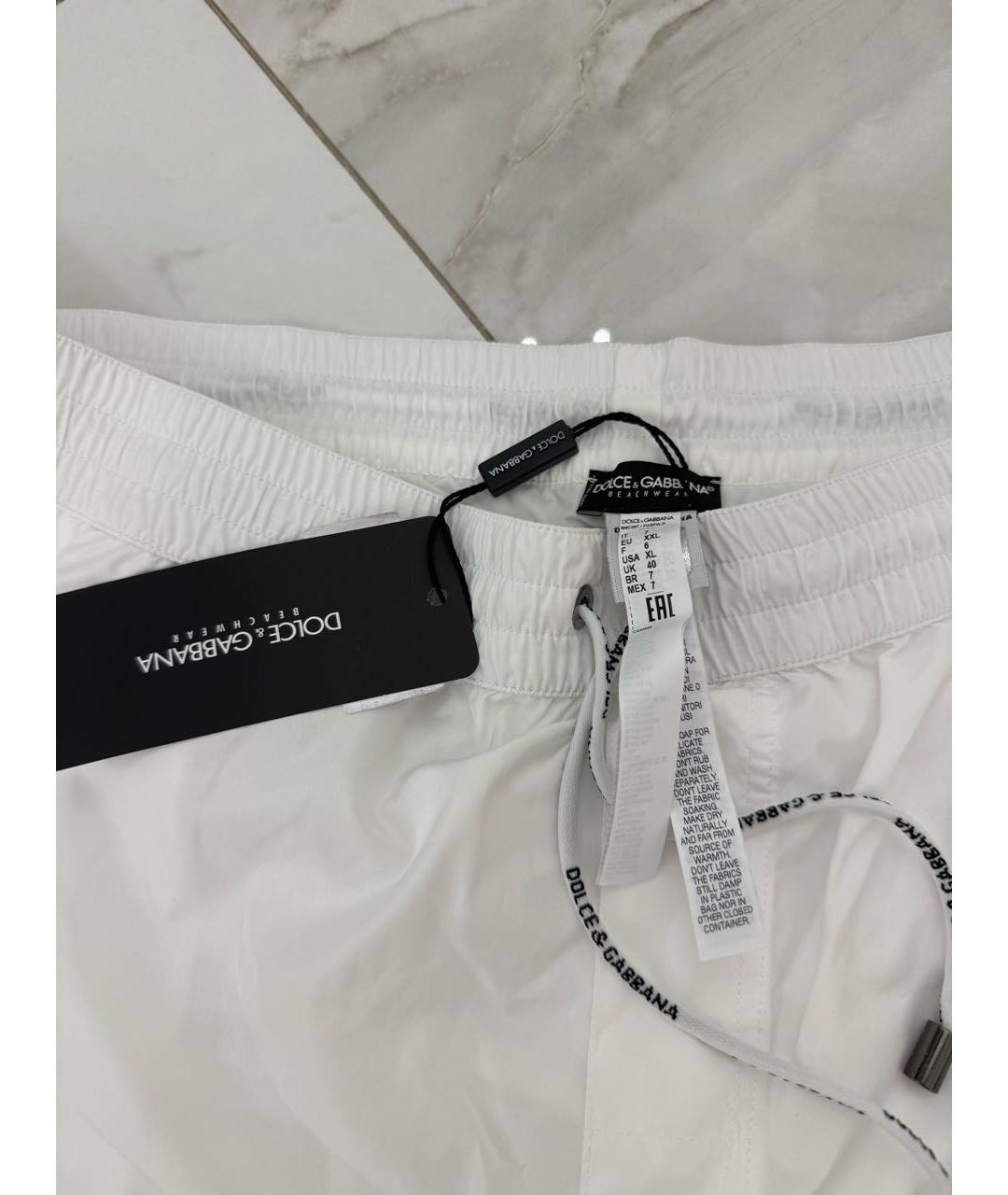 DOLCE&GABBANA Белые плавки, фото 3