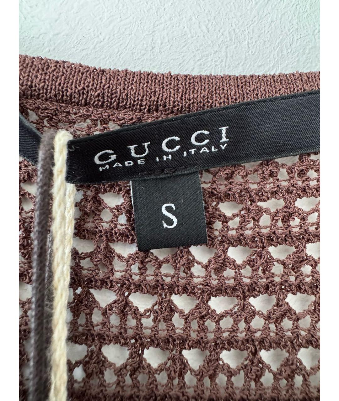 GUCCI Коричневая блузы, фото 3