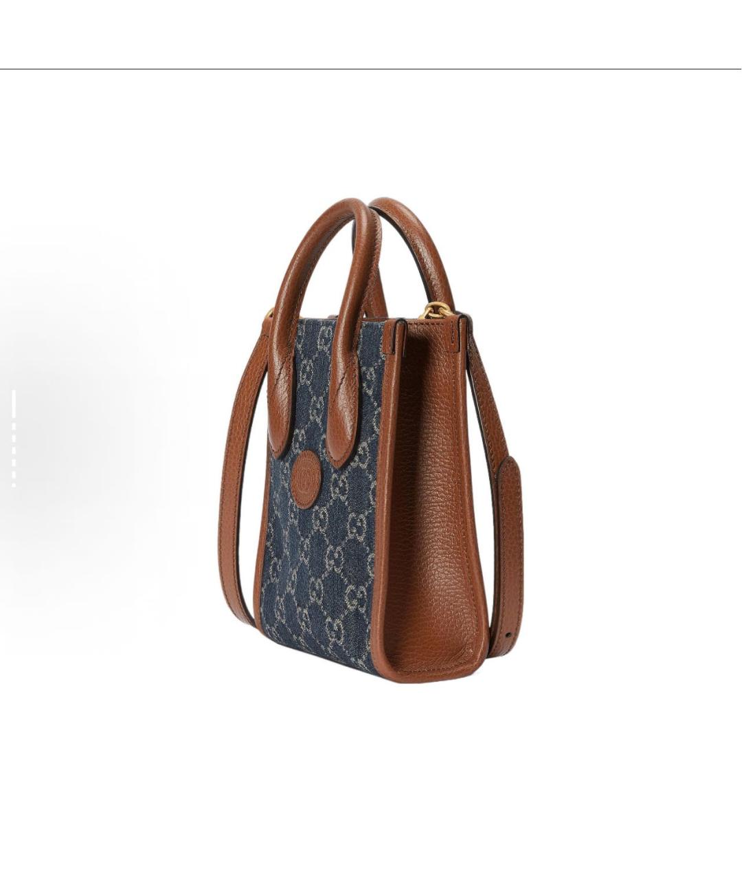 GUCCI Коричневая сумка с короткими ручками, фото 2