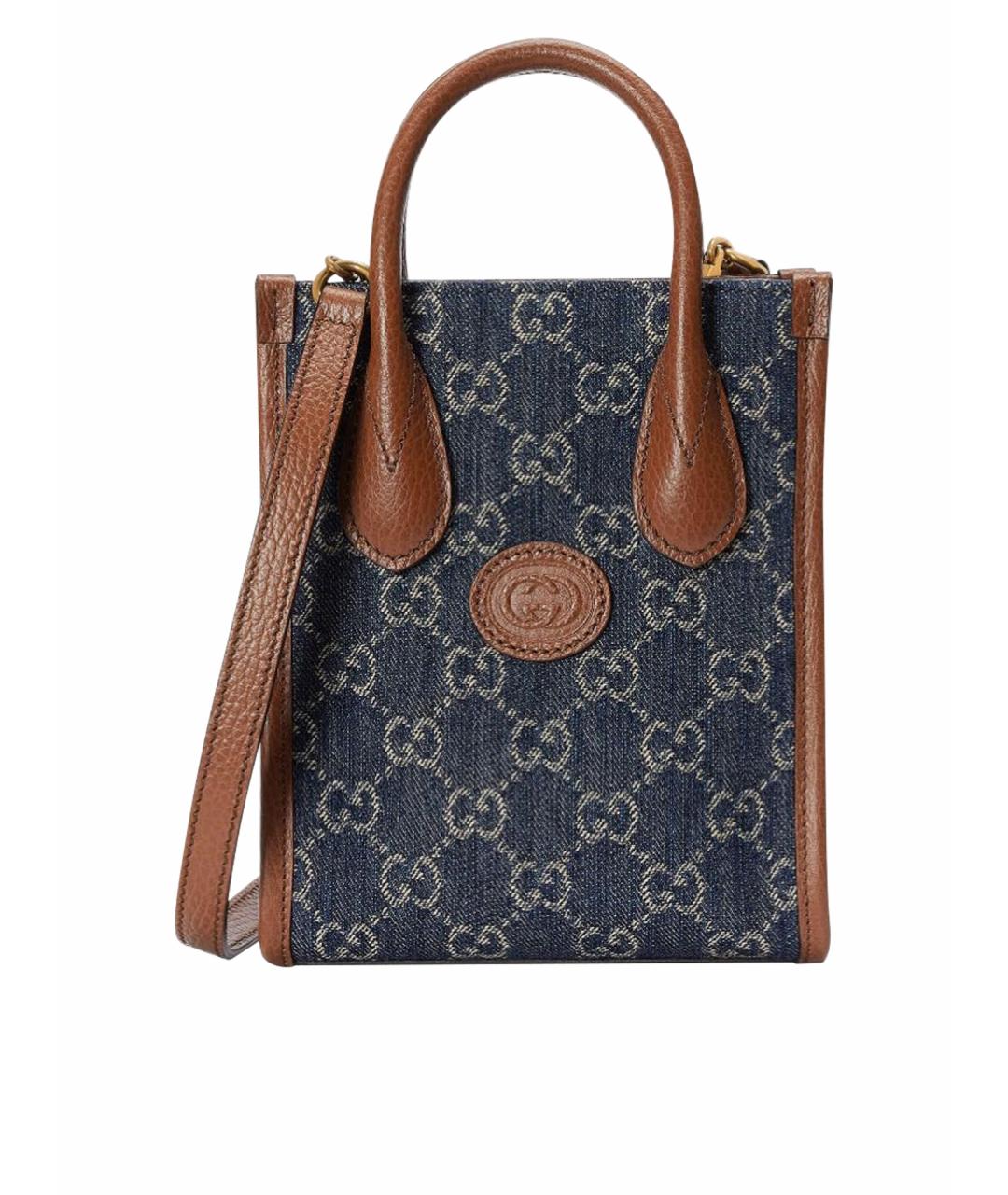 GUCCI Коричневая сумка с короткими ручками, фото 1