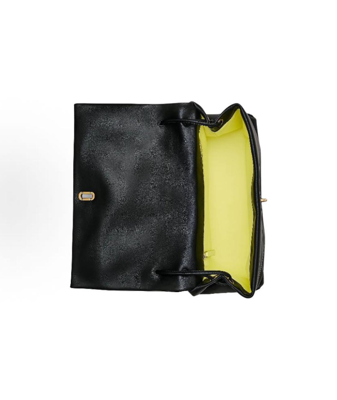 MARC JACOBS Черная кожаная сумка с короткими ручками, фото 4