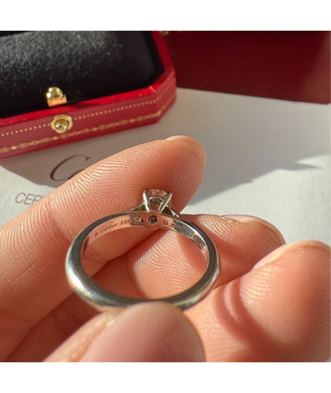 CARTIER Платиновое кольцо, фото 4