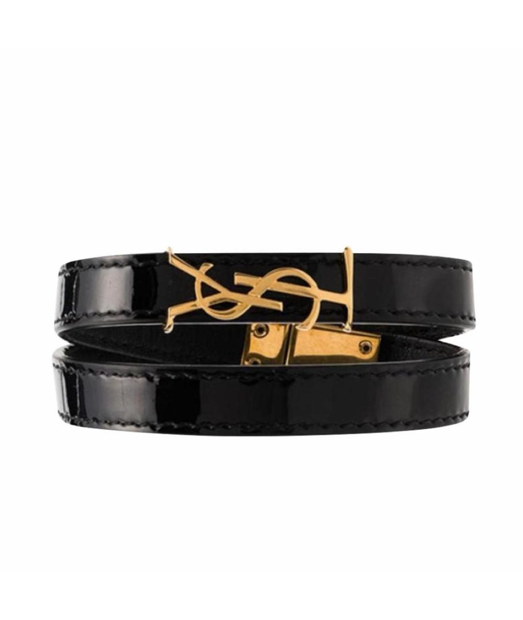 SAINT LAURENT Черный браслет, фото 1