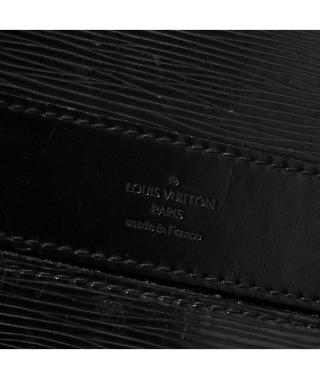 LOUIS VUITTON Черный кожаный портфель, фото 4