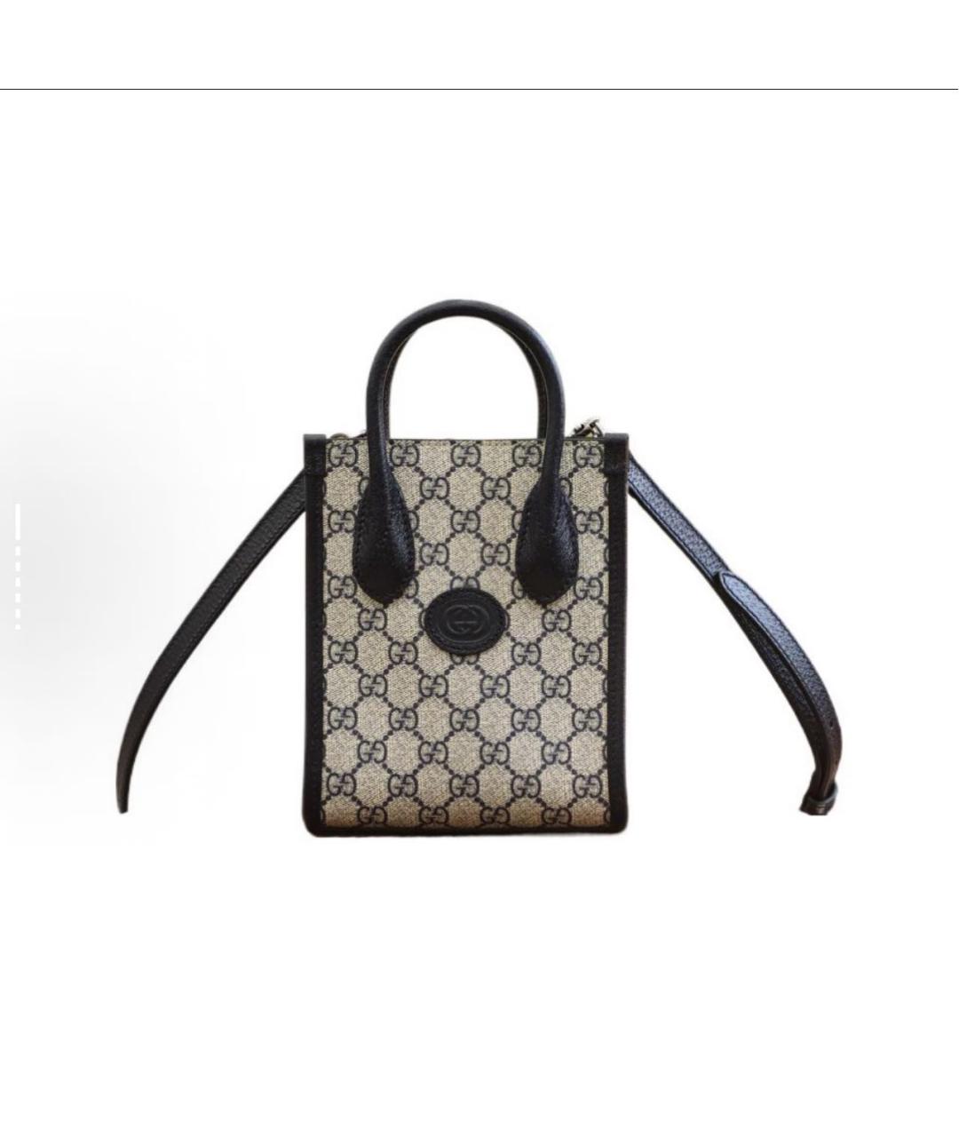GUCCI Черная сумка тоут, фото 7