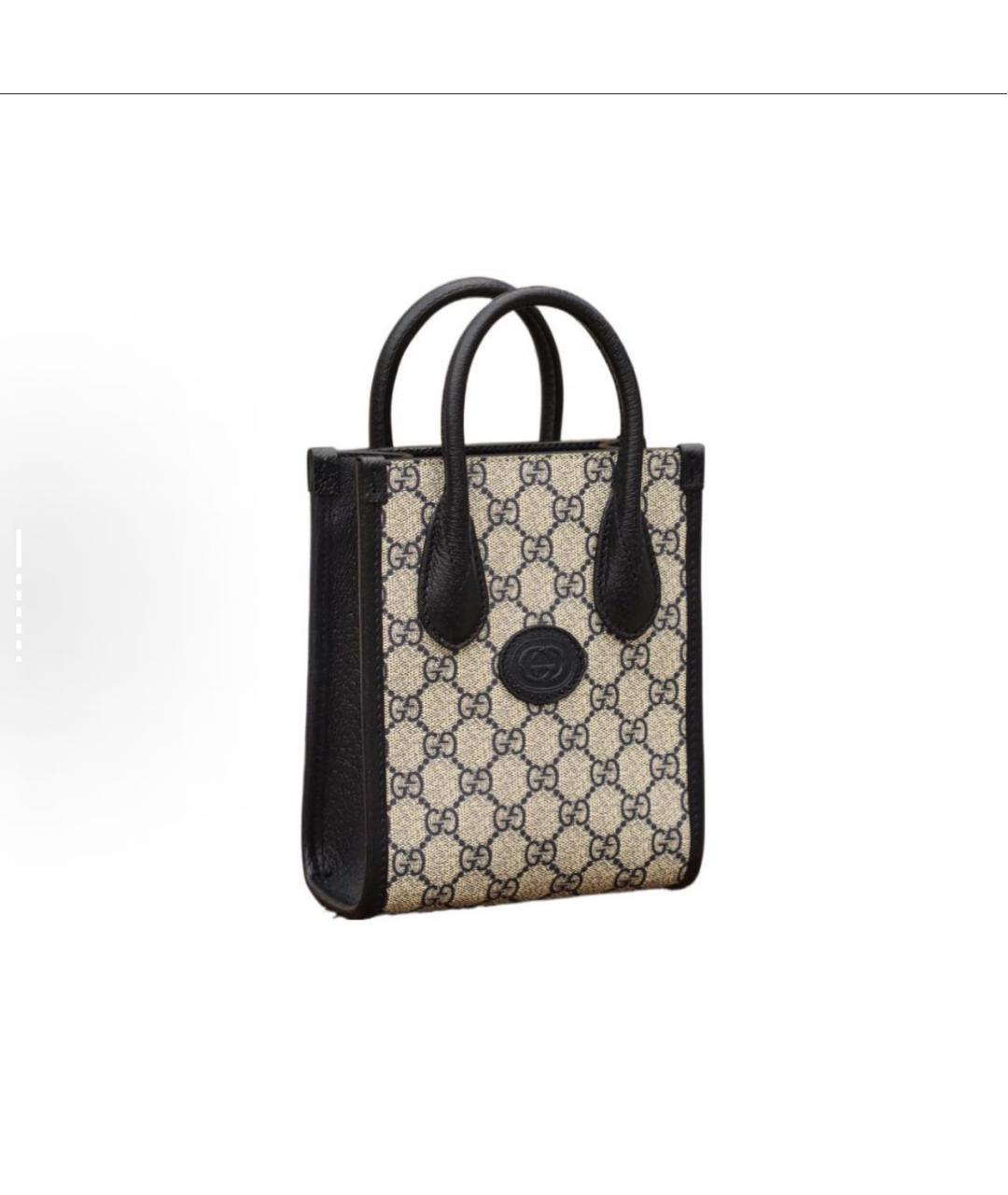GUCCI Черная сумка тоут, фото 2