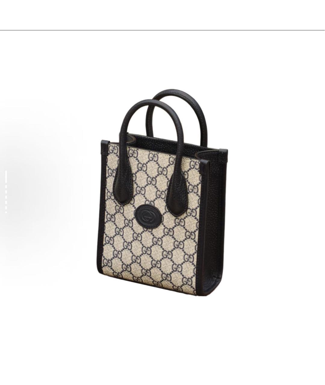 GUCCI Черная сумка тоут, фото 5