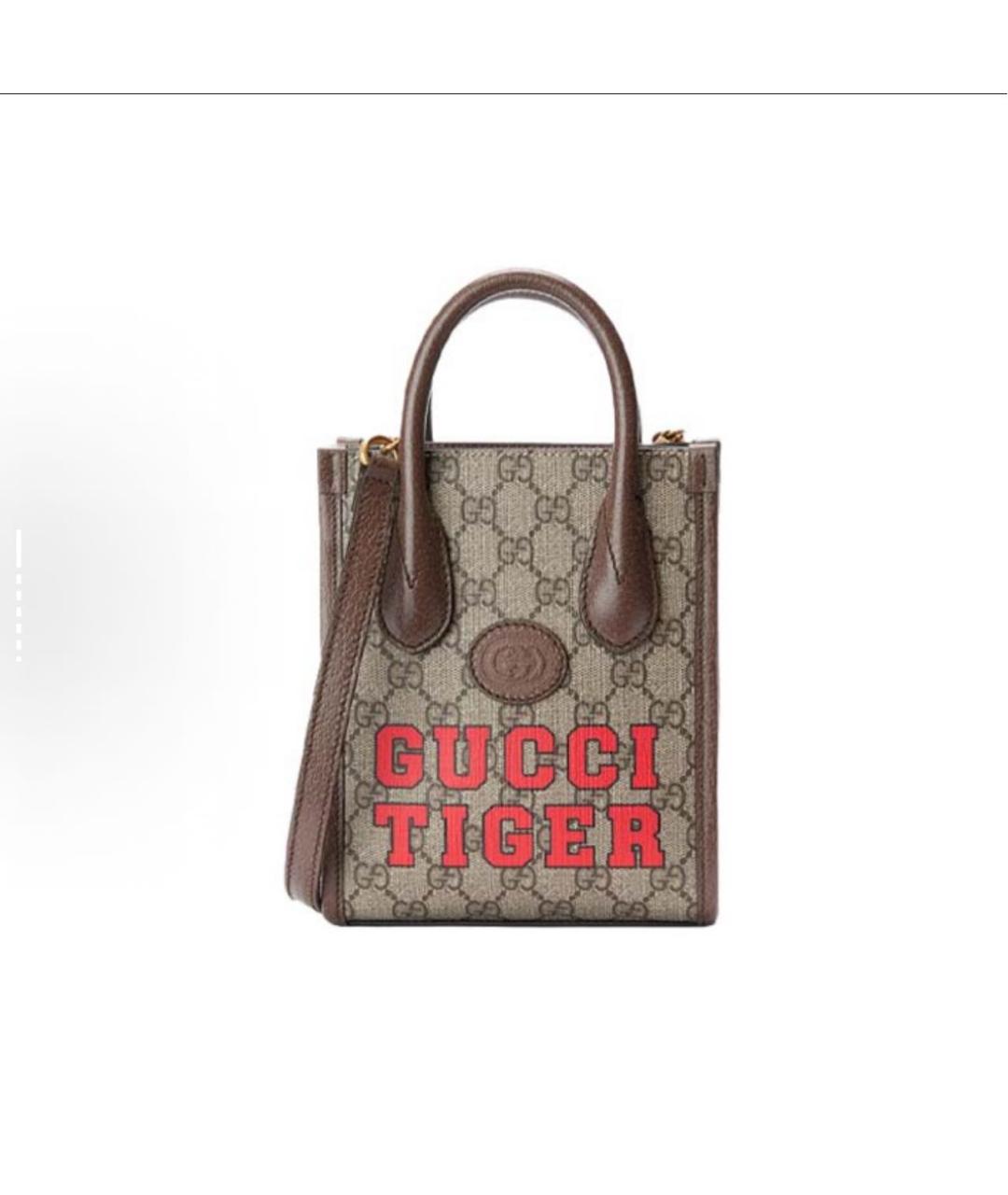 GUCCI Коричневая сумка тоут, фото 8