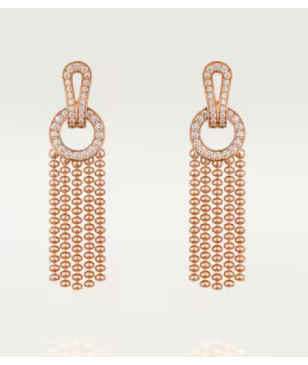 CARTIER Золотые серьги из розового золота, фото 2