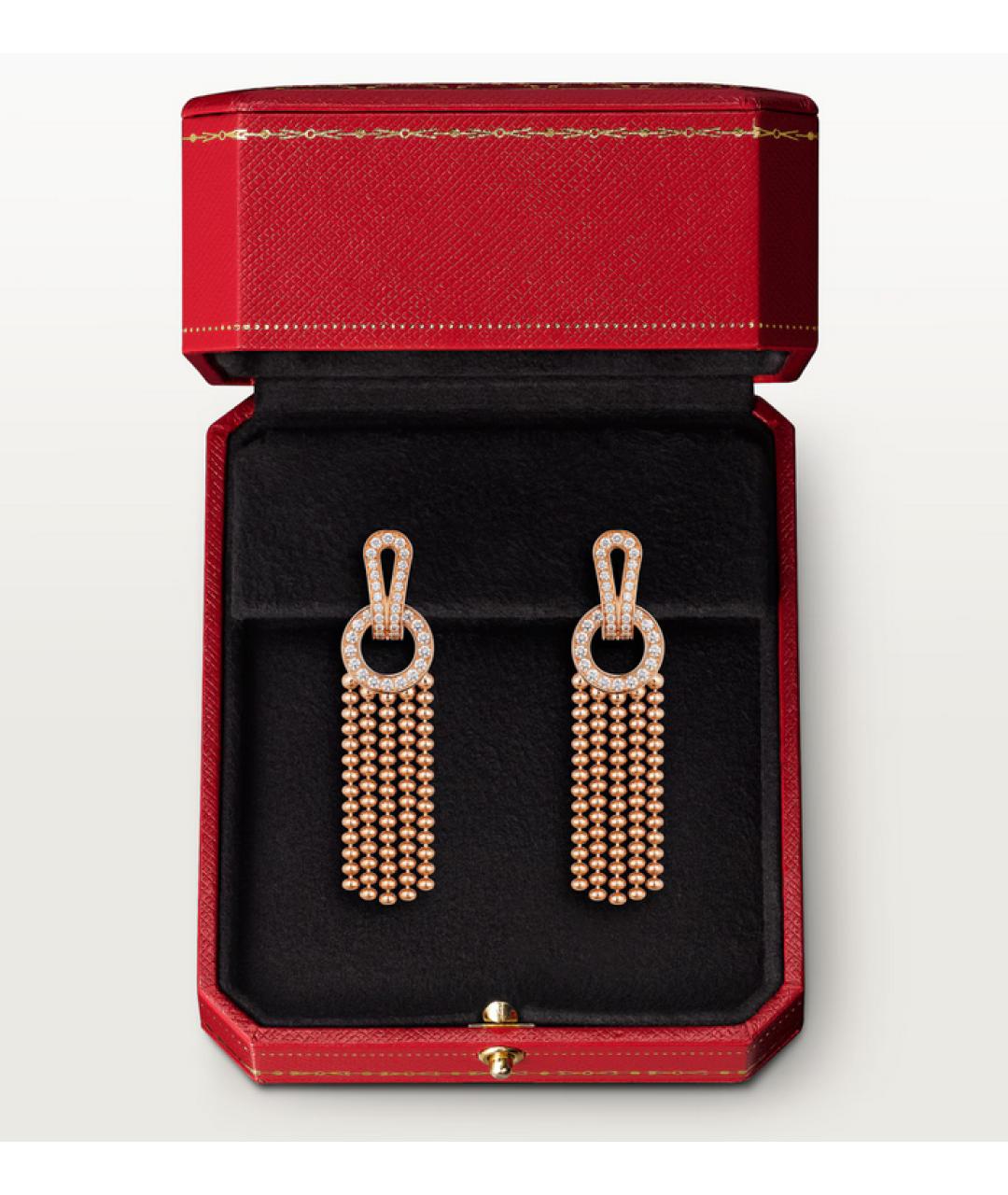 CARTIER Золотые серьги из розового золота, фото 3