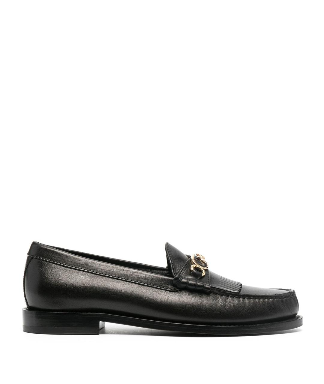 CELINE Черные кожаные лоферы, фото 1
