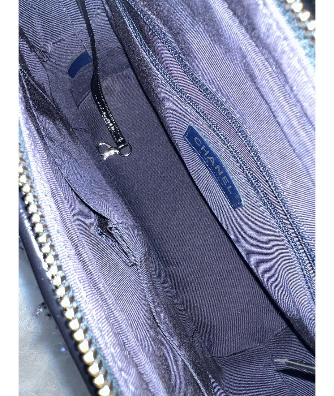 CHANEL Синяя сумка через плечо, фото 8