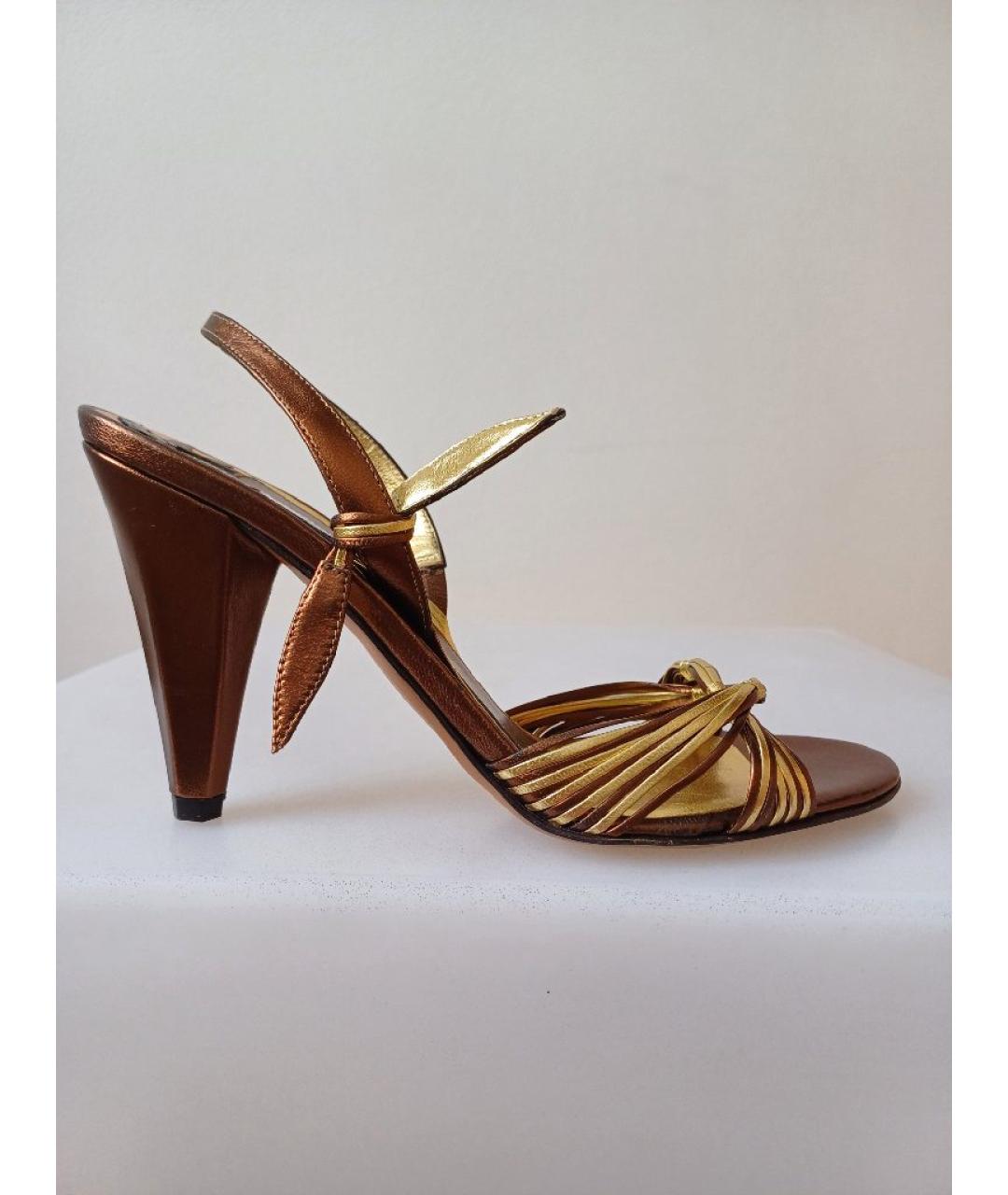 POLLINI Мульти кожаные босоножки, фото 8